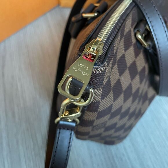 Louis Vuitton Siena PM Damier Ebene Top Handle Bag Brown - Picture 4 of 16